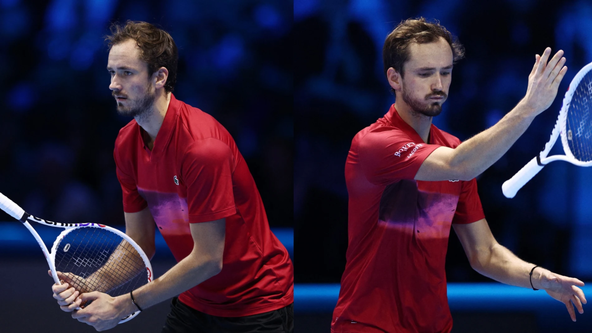 Daniil Medvedev, en su partido ante Taylor Fritz