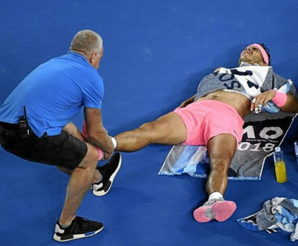 Rafa Nadal dice adiós a Australia tras retirarse lesionado