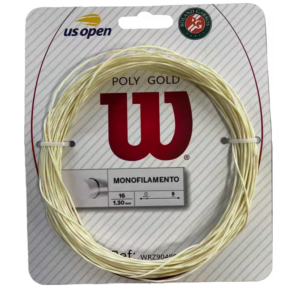 Cuerda para raqueta de tenis Wilson Poly Gold 16 Set