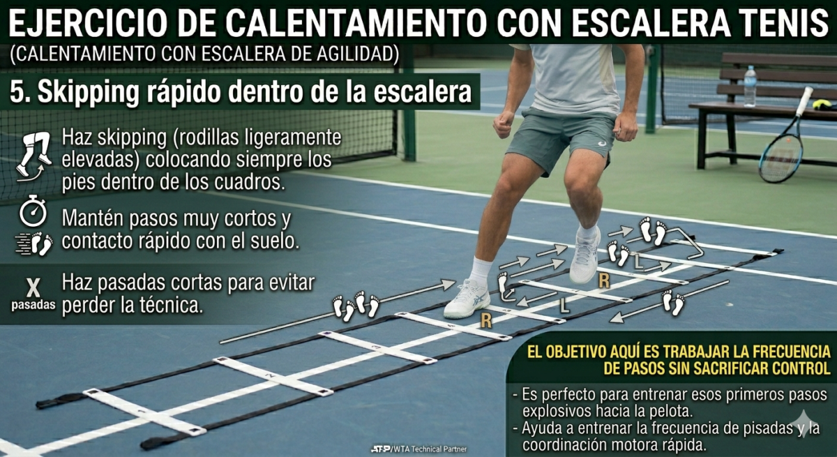 5. Skipping rápido dentro de la escalera